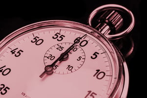 Stopwatch Red - Think Fast -  Justify and Prioritize Investment Decisions in an Hour